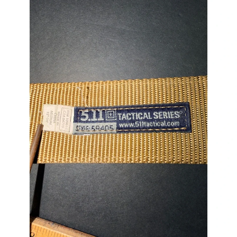 5.11 Tactical Trainer Belt Coyote Tan Nylon D-Ring 1.5